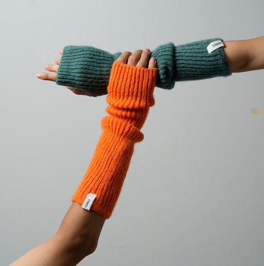 【サンプル】knit armwarmers